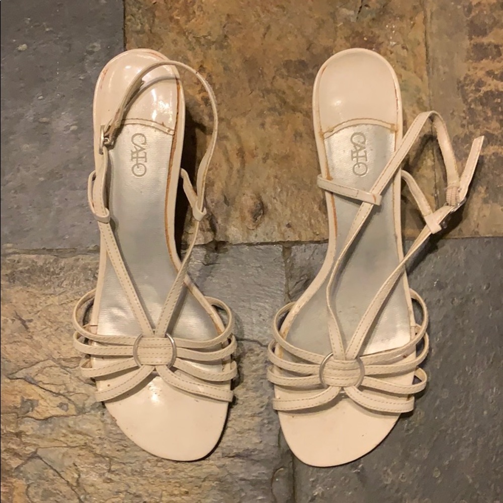 Cream heels